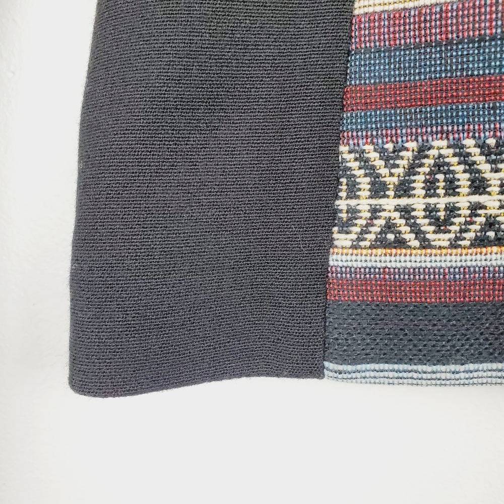 H&M Full ZIp Blazer Multi-Color Deco Lines Sz 6 - Picture 4 of 7